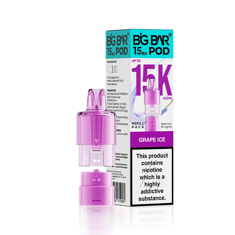 buy Big Bar 15000 Pro Prefilled Replacement Pods at Wolfvapes.co.uk