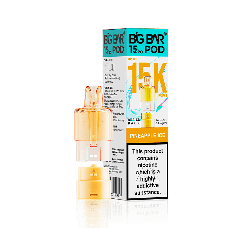 buy Big Bar 15000 Pro Prefilled Replacement Pods at Wolfvapes.co.uk