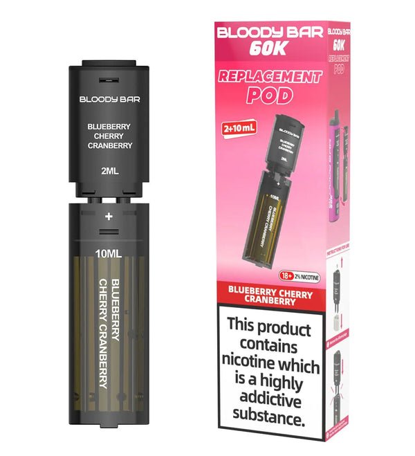 buy Bloody Bar 60k Prefilled 4 In 1 Replacement Pods Box of 5 at Wolfvapes.co.uk
