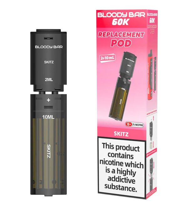 buy Bloody Bar 60k Prefilled 4 In 1 Replacement Pods Box of 5 at Wolfvapes.co.uk