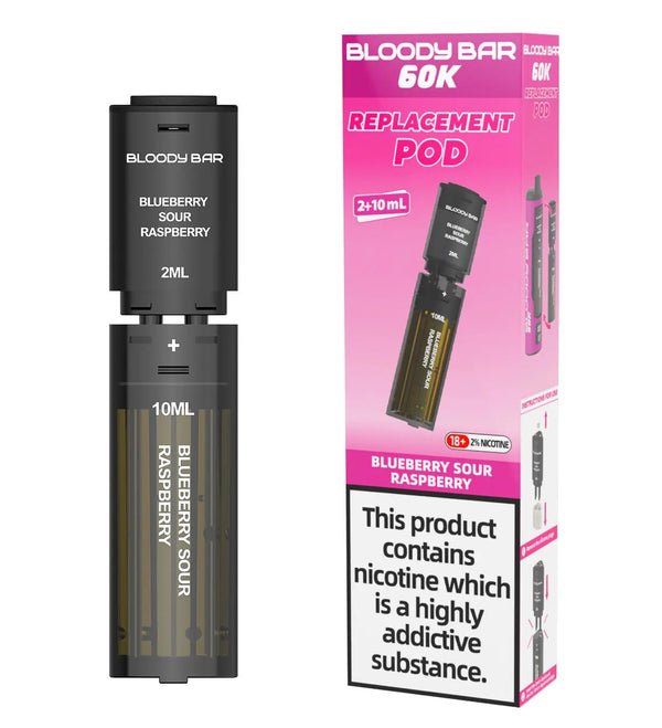 buy Bloody Bar 60k Prefilled 4 In 1 Replacement Pods Box of 5 at Wolfvapes.co.uk