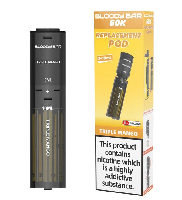 buy Bloody Bar 60k Prefilled 4 In 1 Replacement Pods Box of 5 at Wolfvapes.co.uk