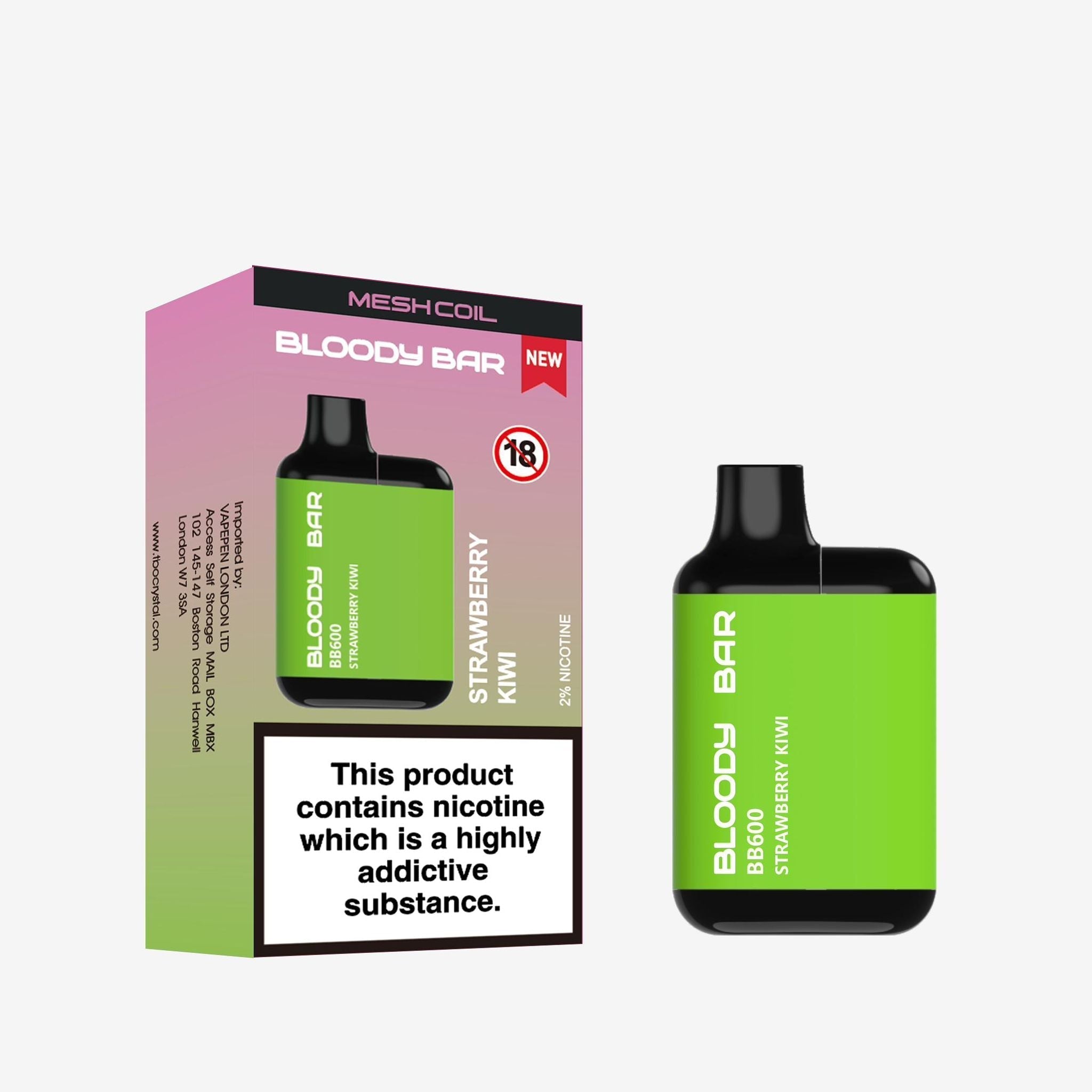 buy Bloody Bar BB600 Prefilled Pod Vape Pack of 10 at Wolfvapes.co.uk