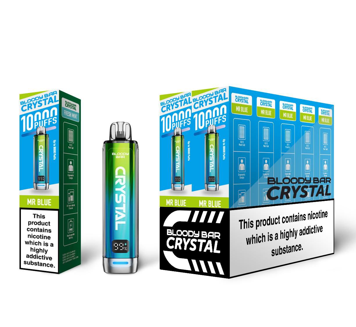 Bloody Bar Crystal 10k Prefilled Pod Vape Box of 5 Bloody Bar Crystal 10k Prefilled Pod Vape Box of 5