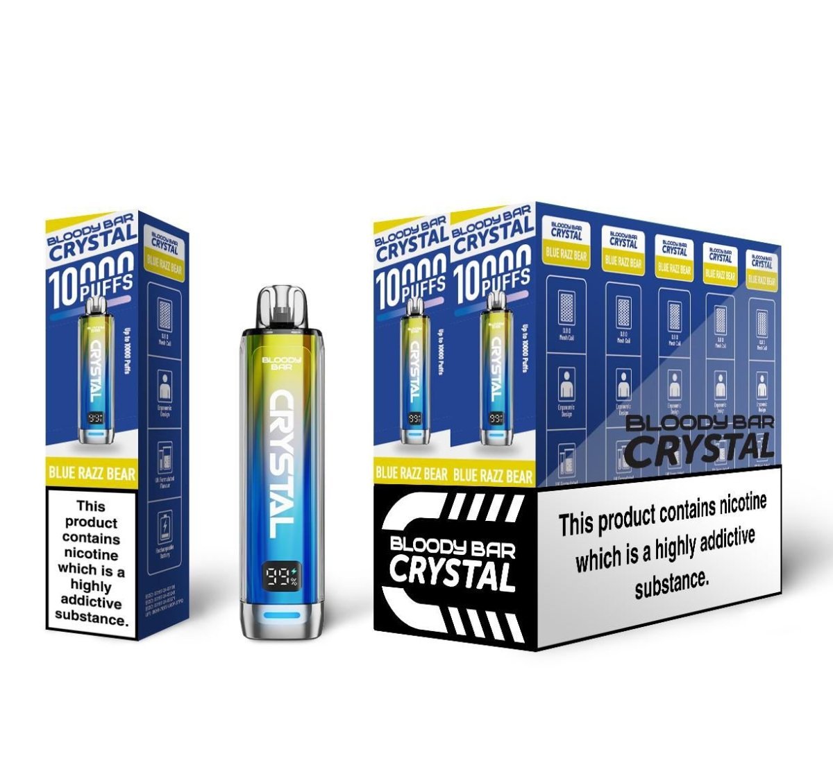 buy Bloody Bar Crystal 10k Disposable Vape Pack of 10 at Wolfvapes.co.uk