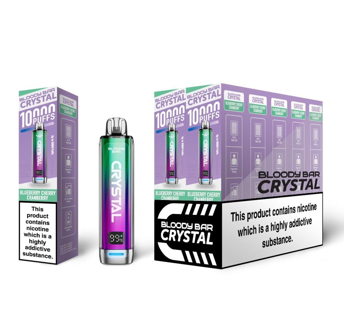 buy Bloody Bar Crystal 10k Disposable Vape Pack of 10 at Wolfvapes.co.uk
