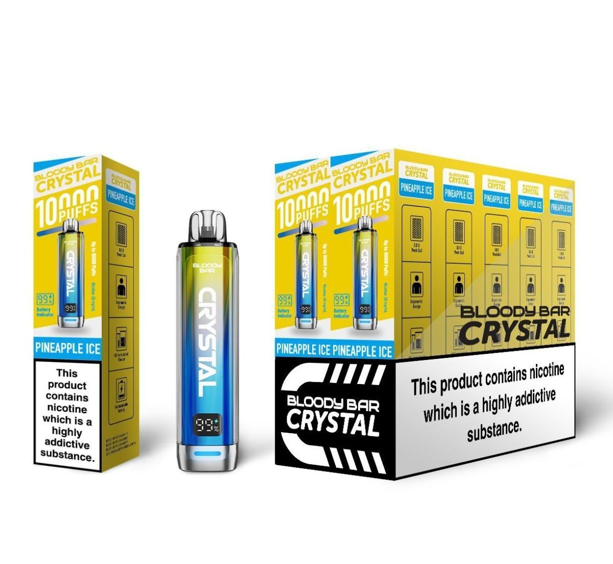 buy Bloody Bar Crystal 10k Disposable Vape Pack of 10 at Wolfvapes.co.uk
