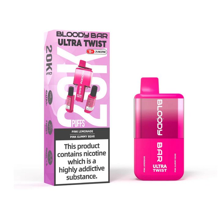 buy Bloody Bar Ultra Twist 20000 Prefilled Vape - Box of 5 at Wolfvapes.co.uk