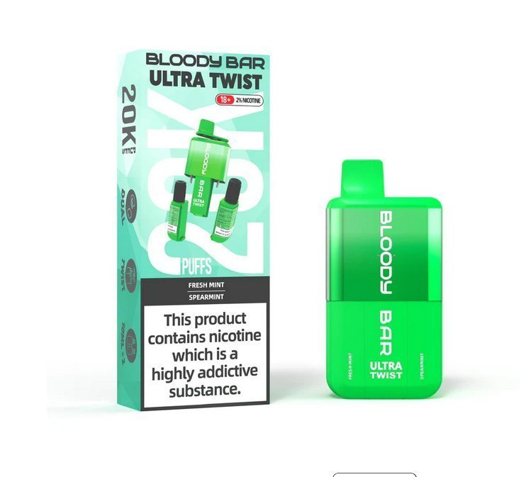 buy Bloody Bar Ultra Twist 20000 Prefilled Vape - Box of 5 at Wolfvapes.co.uk