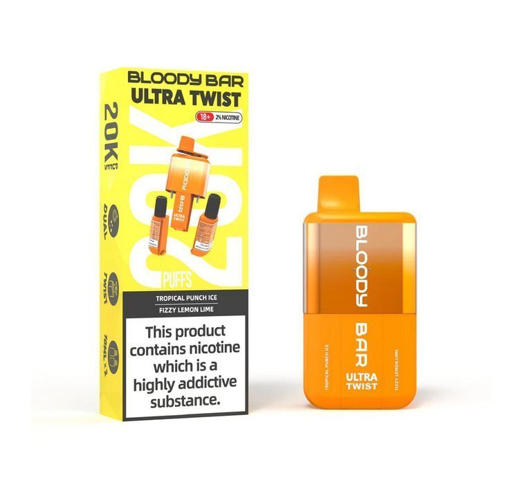 buy Bloody Bar Ultra Twist 20000 Prefilled Vape - Box of 5 at Wolfvapes.co.uk
