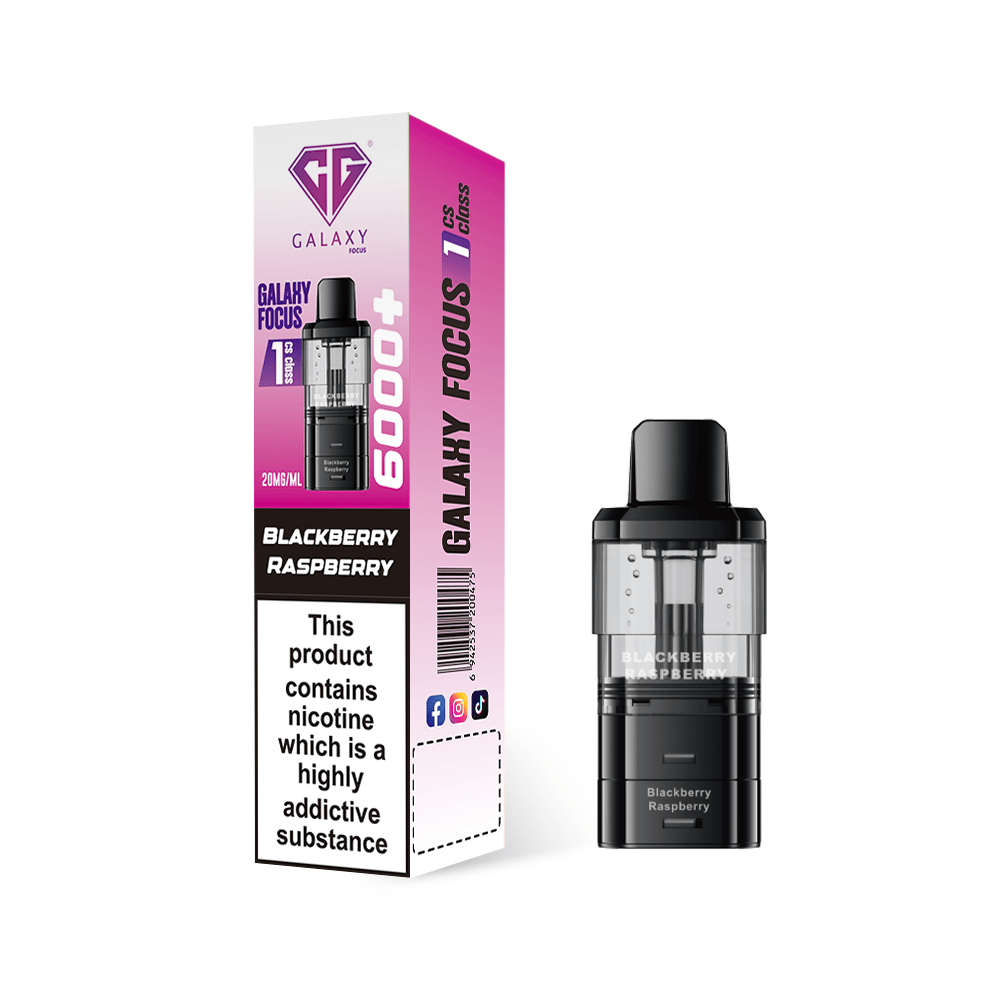 buy Crystal Galaxy Focus 6000 Refill Pods Pack of 5 at Wolfvapes.co.uk