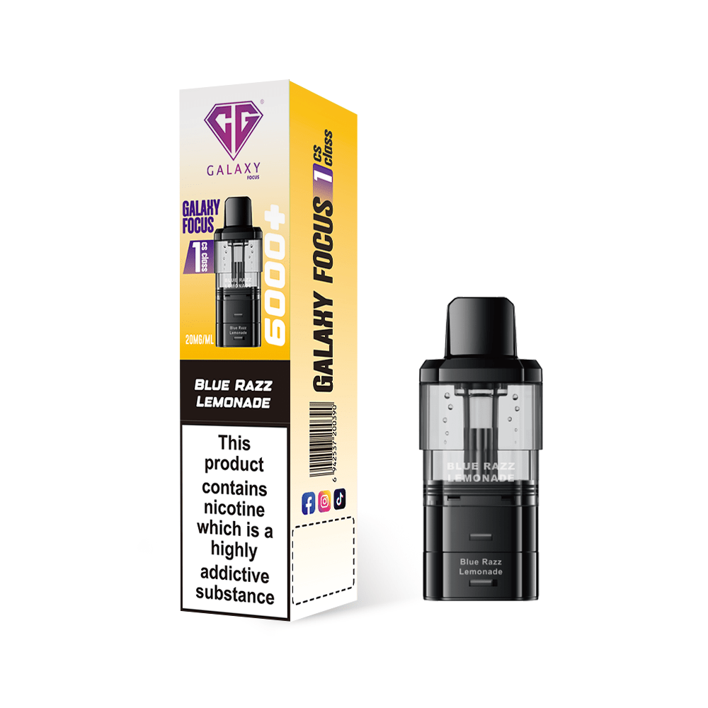 buy Crystal Galaxy Focus 6000 Refill Pods Pack of 5 at Wolfvapes.co.uk