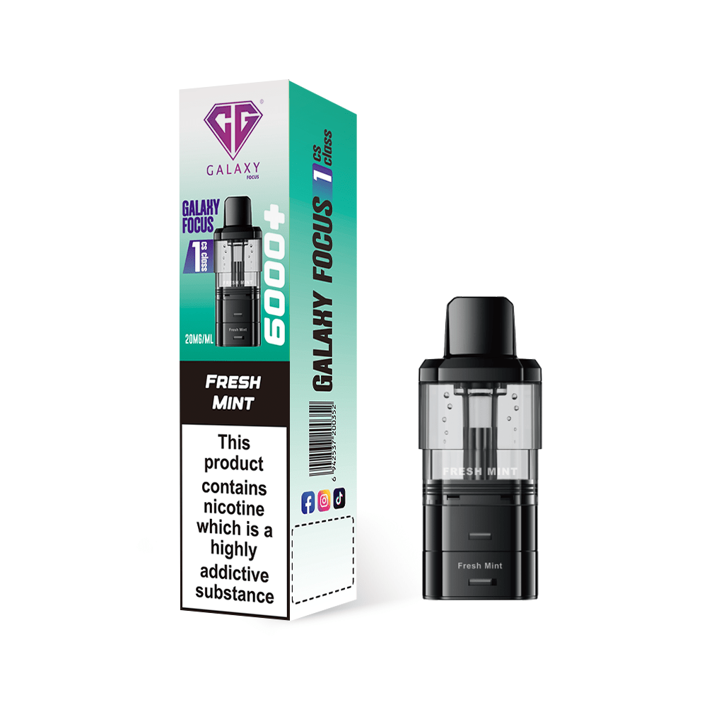 buy Crystal Galaxy Focus 6000 Refill Pods Pack of 5 at Wolfvapes.co.uk