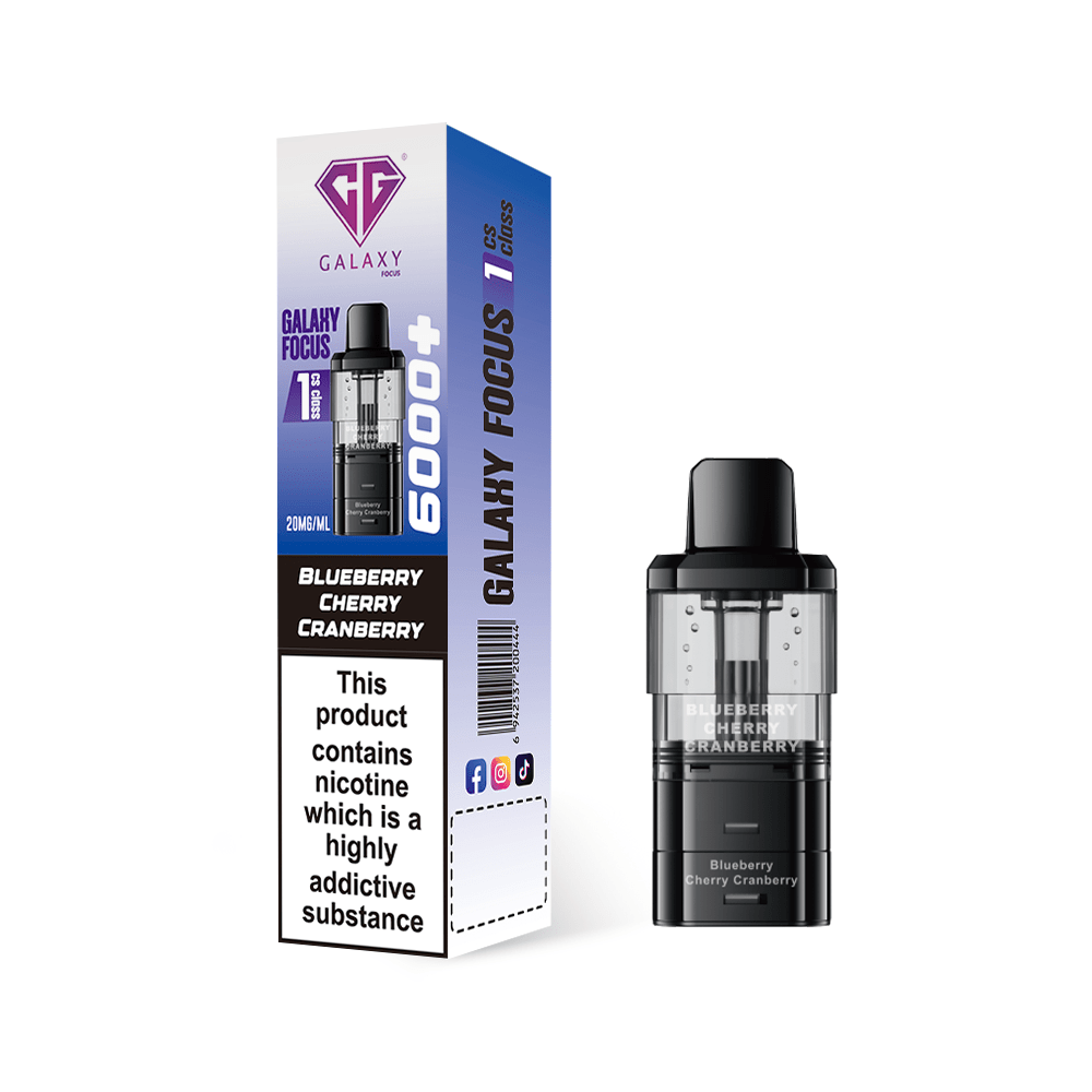buy Crystal Galaxy Focus 6000 Refill Pods Pack of 5 at Wolfvapes.co.uk