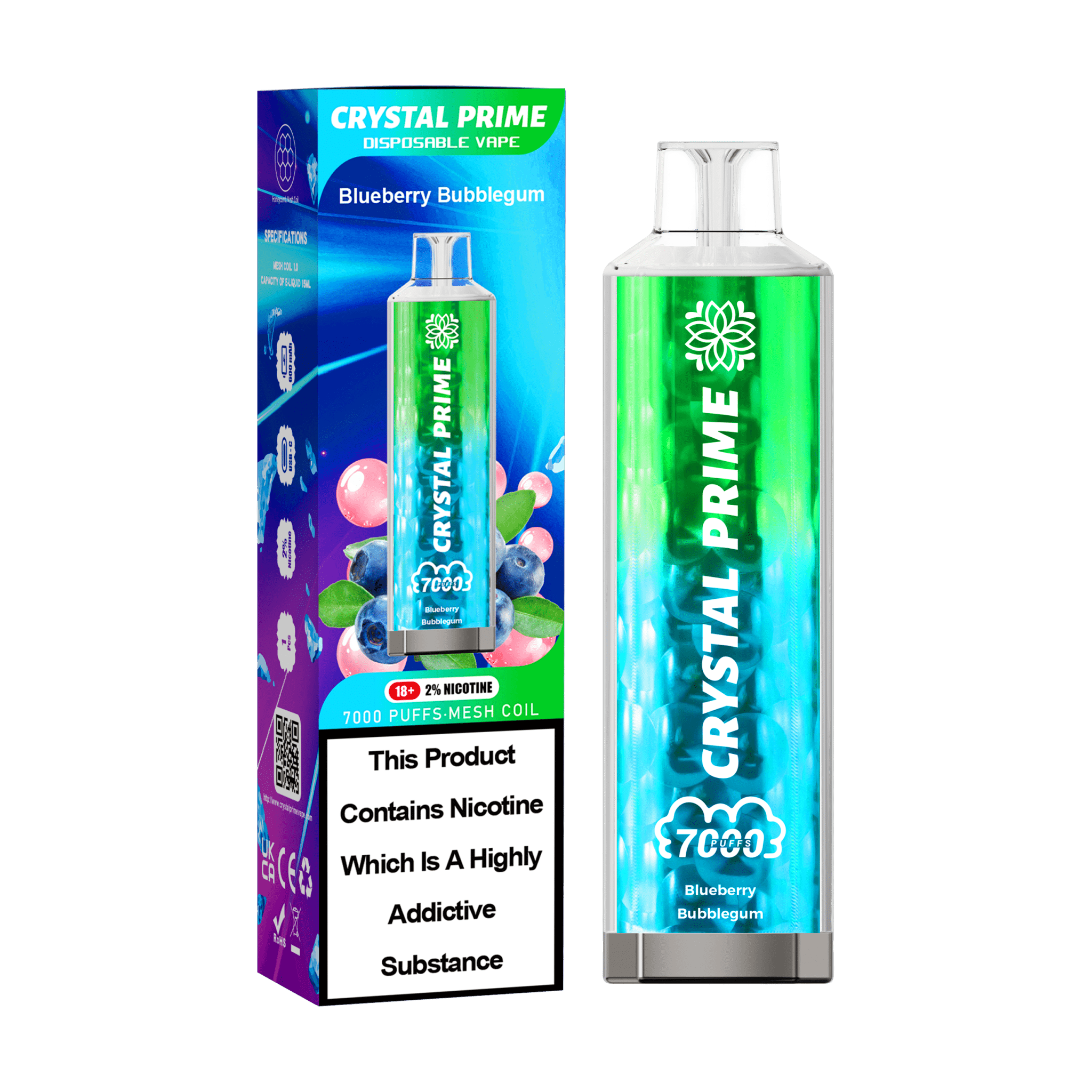 Crystal Prime 3D Effects 7000 Vape Kit - Wolfvapes Crystal Prime 3D Effects 7000 Vape Kit - Wolfvapes