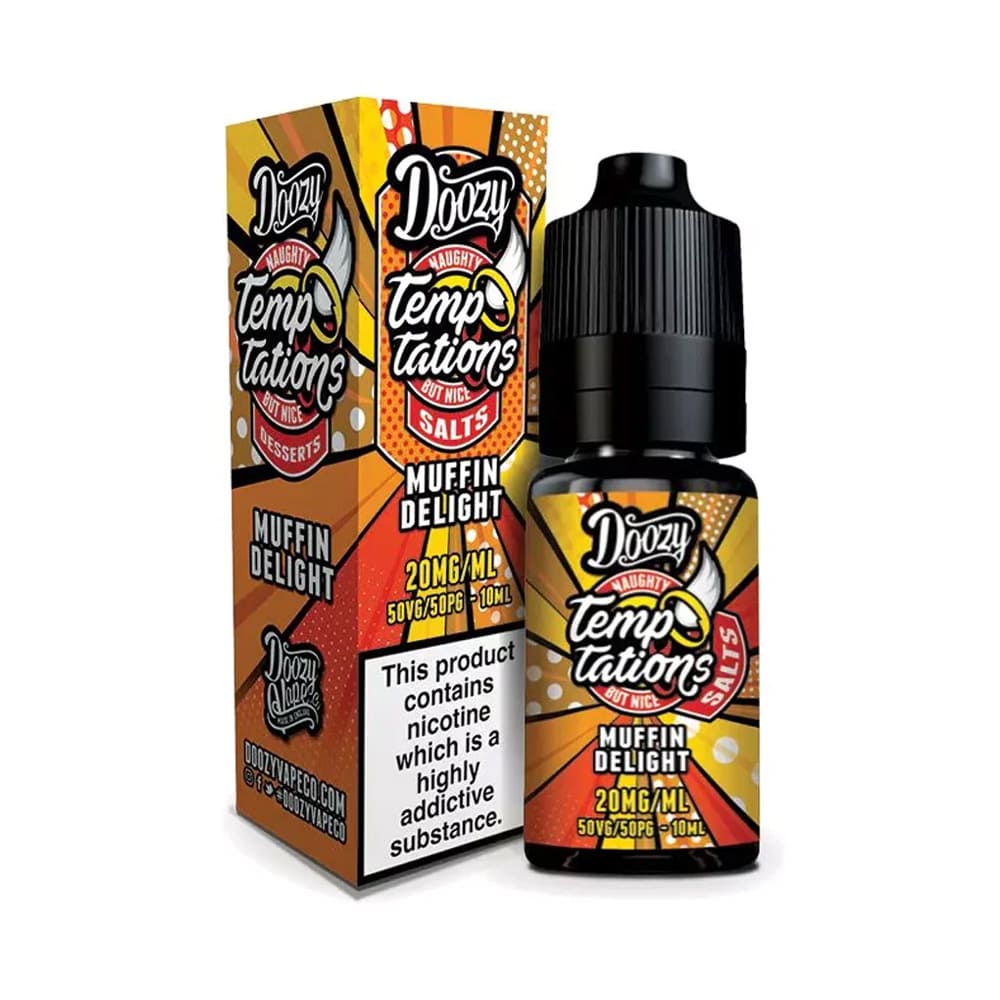 buy Doozy Vape Temptations Nic Salt 10ml E - Liquid Box of 10 at Wolfvapes.co.uk