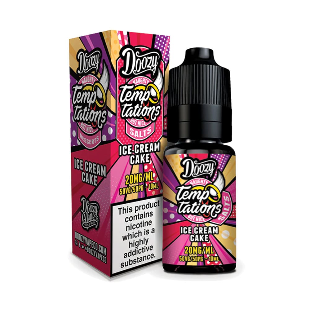 buy Doozy Vape Temptations Nic Salt 10ml E - Liquid Box of 10 at Wolfvapes.co.uk