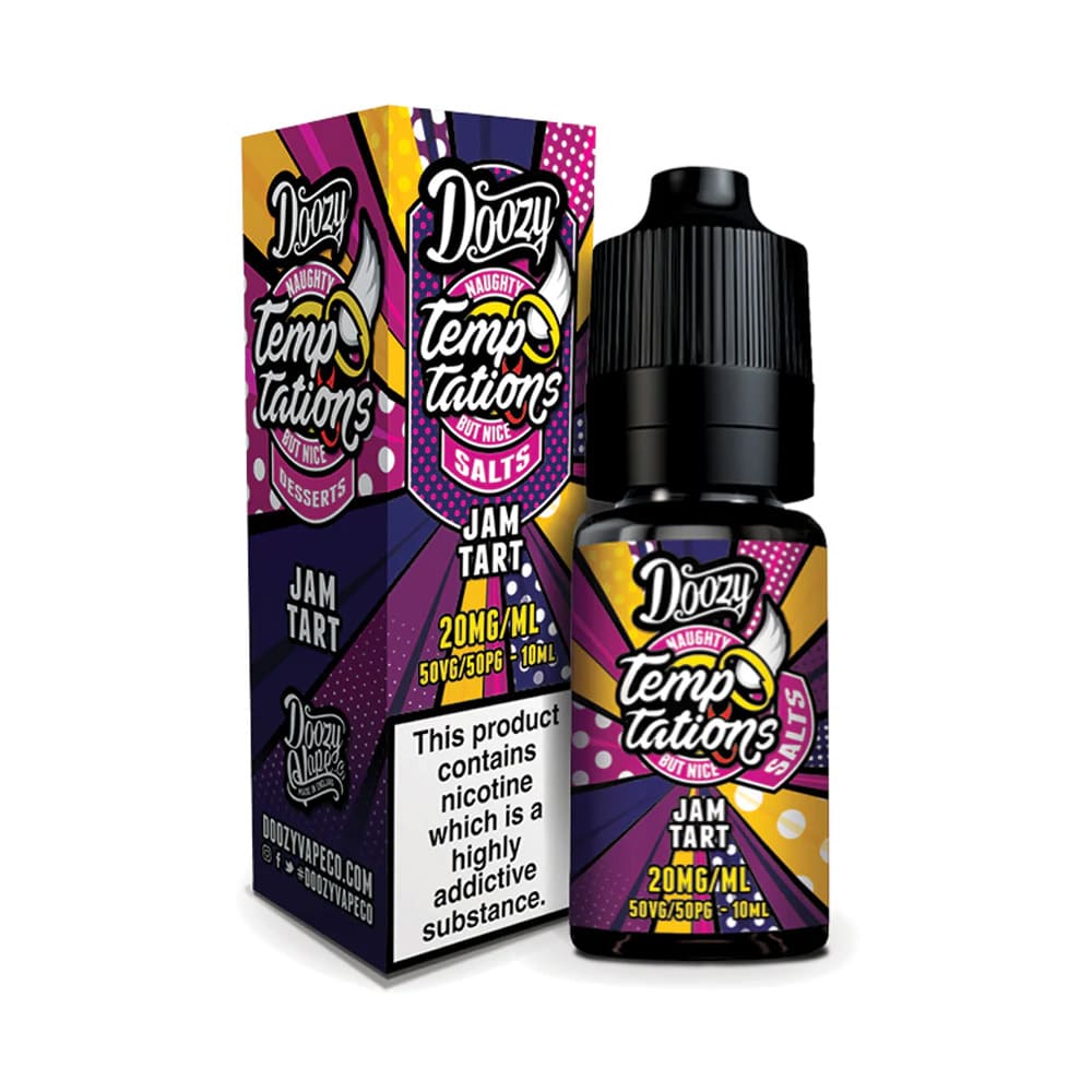 buy Doozy Vape Temptations Nic Salt 10ml E - Liquid Box of 10 at Wolfvapes.co.uk