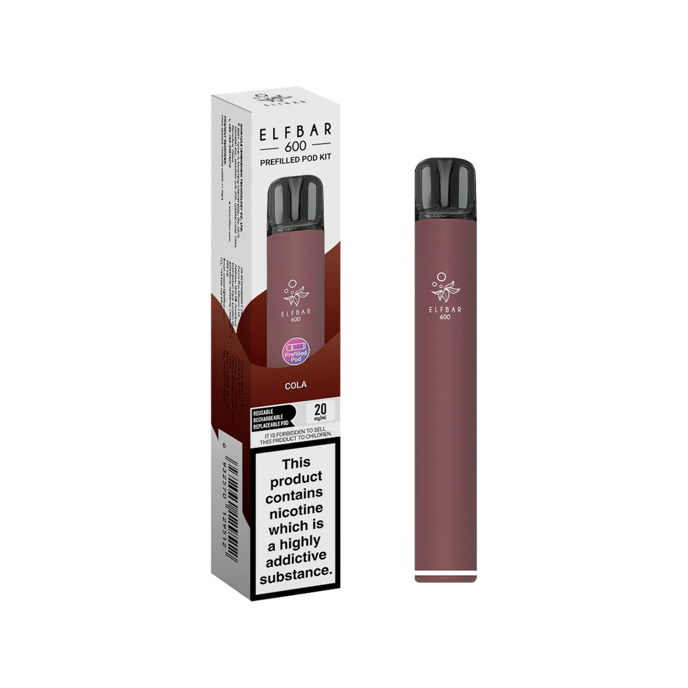 buy Elf Bar 600 Prefilled Pod Kit Box of 10 at Wolfvapes.co.uk