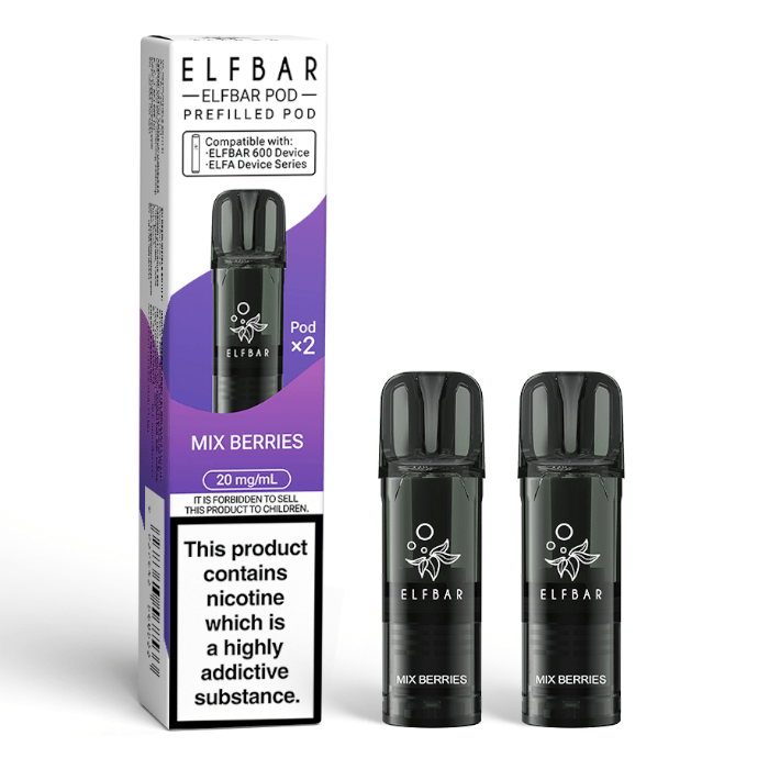 buy Elf Bar 600 Prefilled Replacement Pods (Pack of 2) at Wolfvapes.co.uk