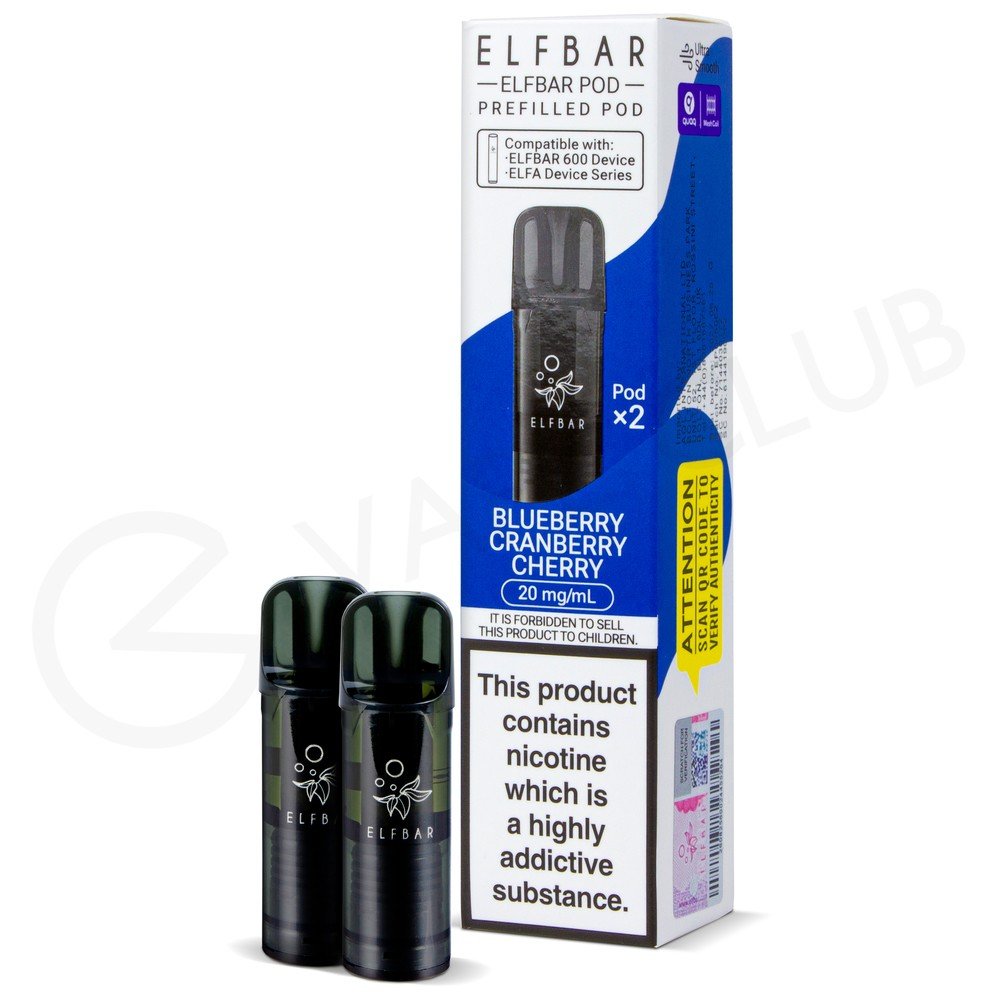 buy Elf Bar 600 Prefilled Replacement Pods (Pack of 2) at Wolfvapes.co.uk