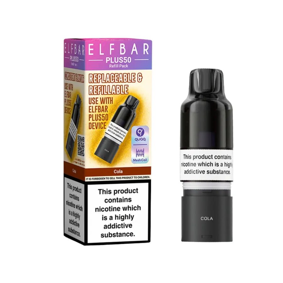 buy Elf Bar Plus 50 Refill Pod at Wolfvapes.co.uk