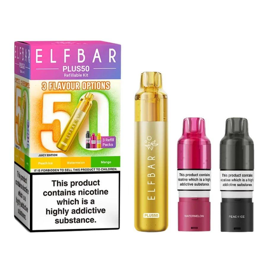 buy Elf Bar Plus 50 Vape Kit at Wolfvapes.co.uk