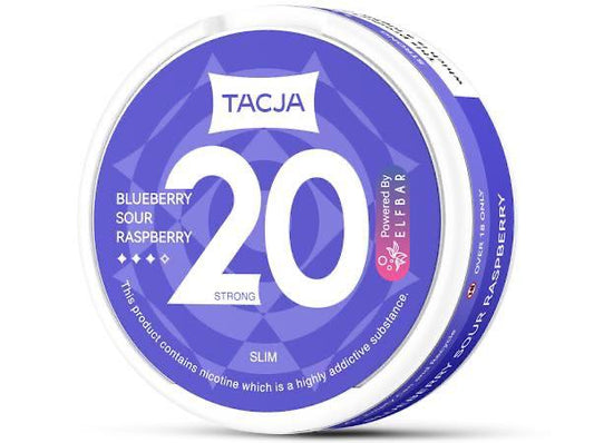 buy Elf Bar Tacja Nicotine Pouches - Blueberry Sour Raspberry - Pack of 5 at Wolfvapes.co.uk