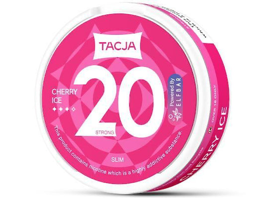 buy Elf Bar Tacja Nicotine Pouches - Cherry Ice - Pack of 5 at Wolfvapes.co.uk