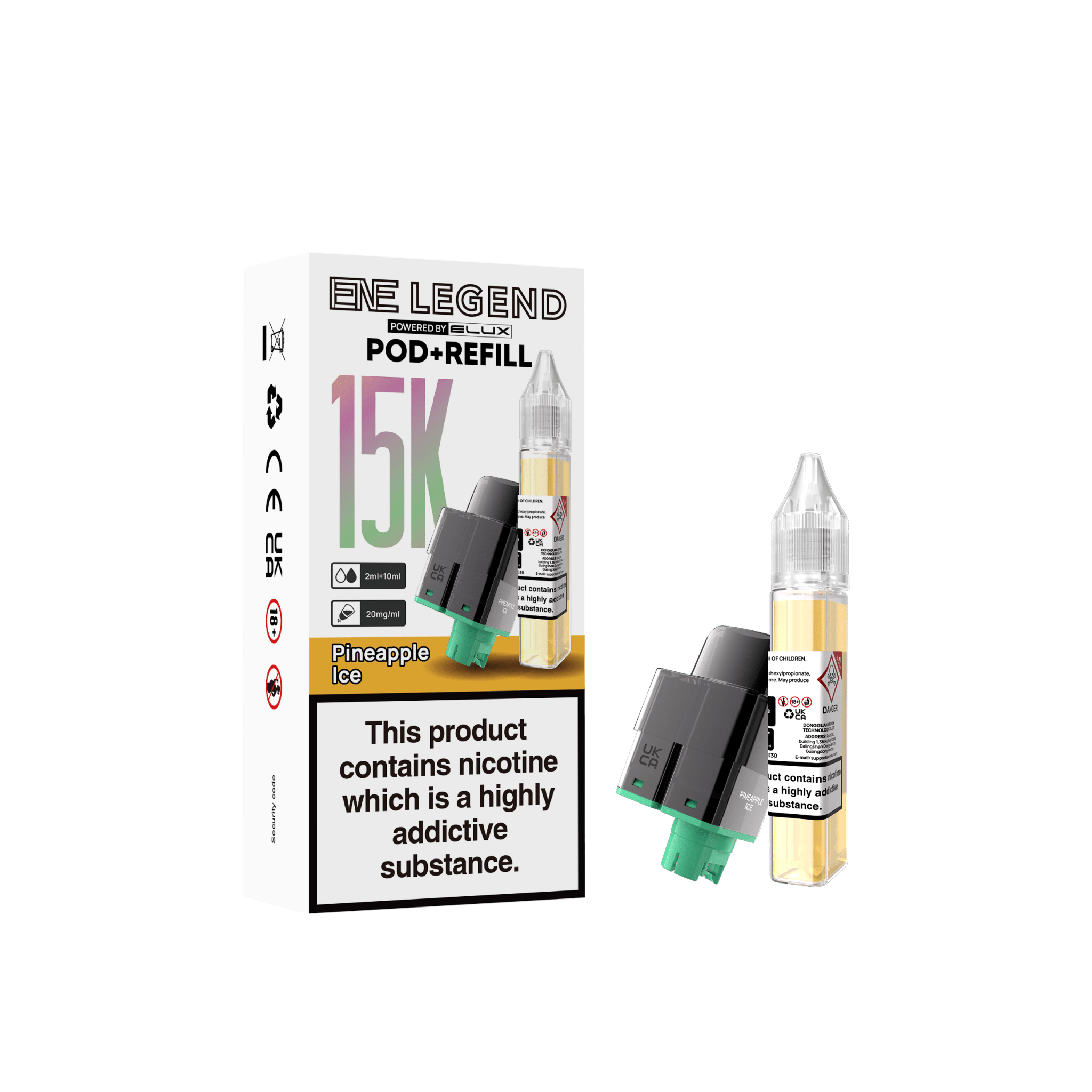 buy Elux ENE Legend 15k Replacement Pods Pack of 5 at Wolfvapes.co.uk