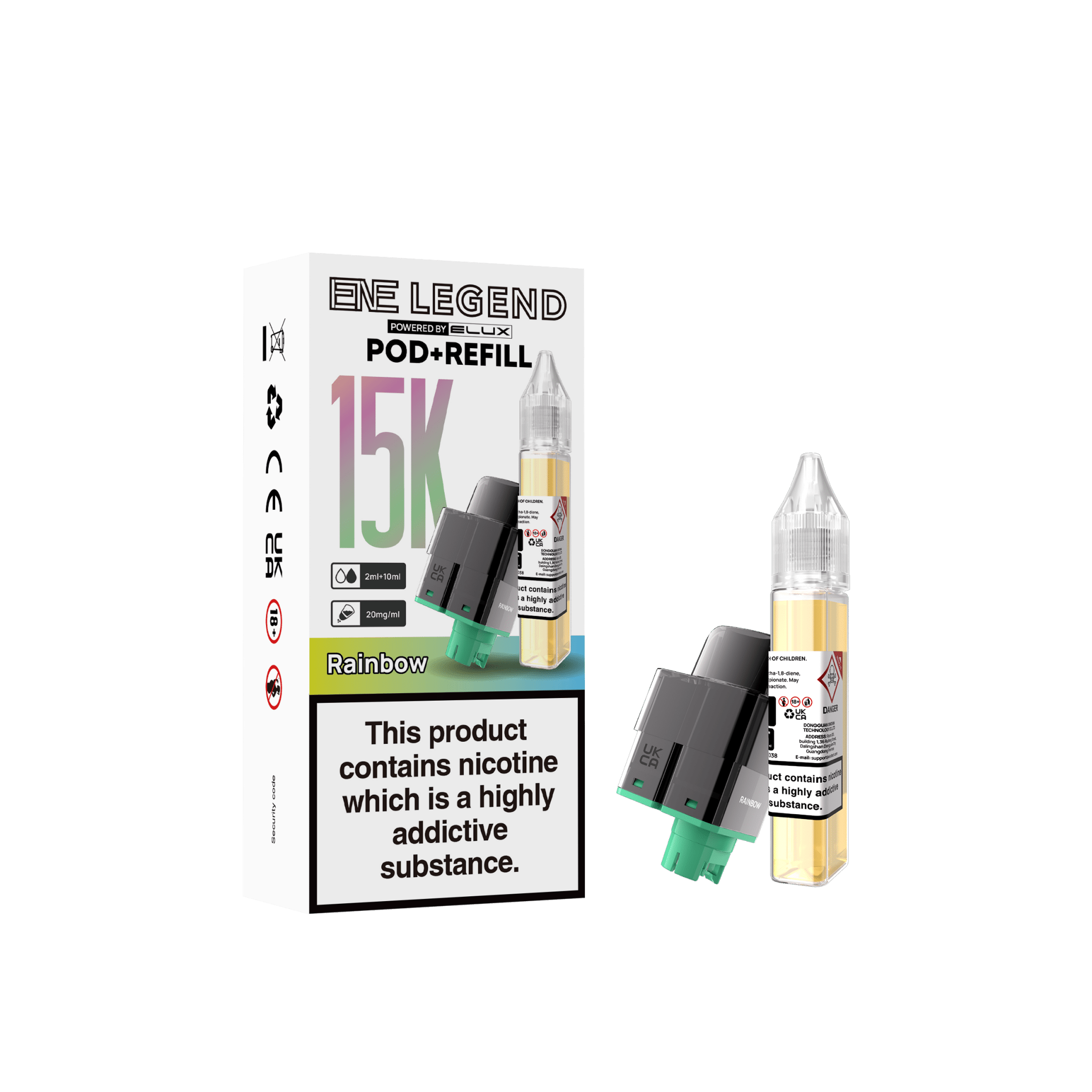 buy Elux ENE Legend 15k Replacement Pods Pack of 5 at Wolfvapes.co.uk