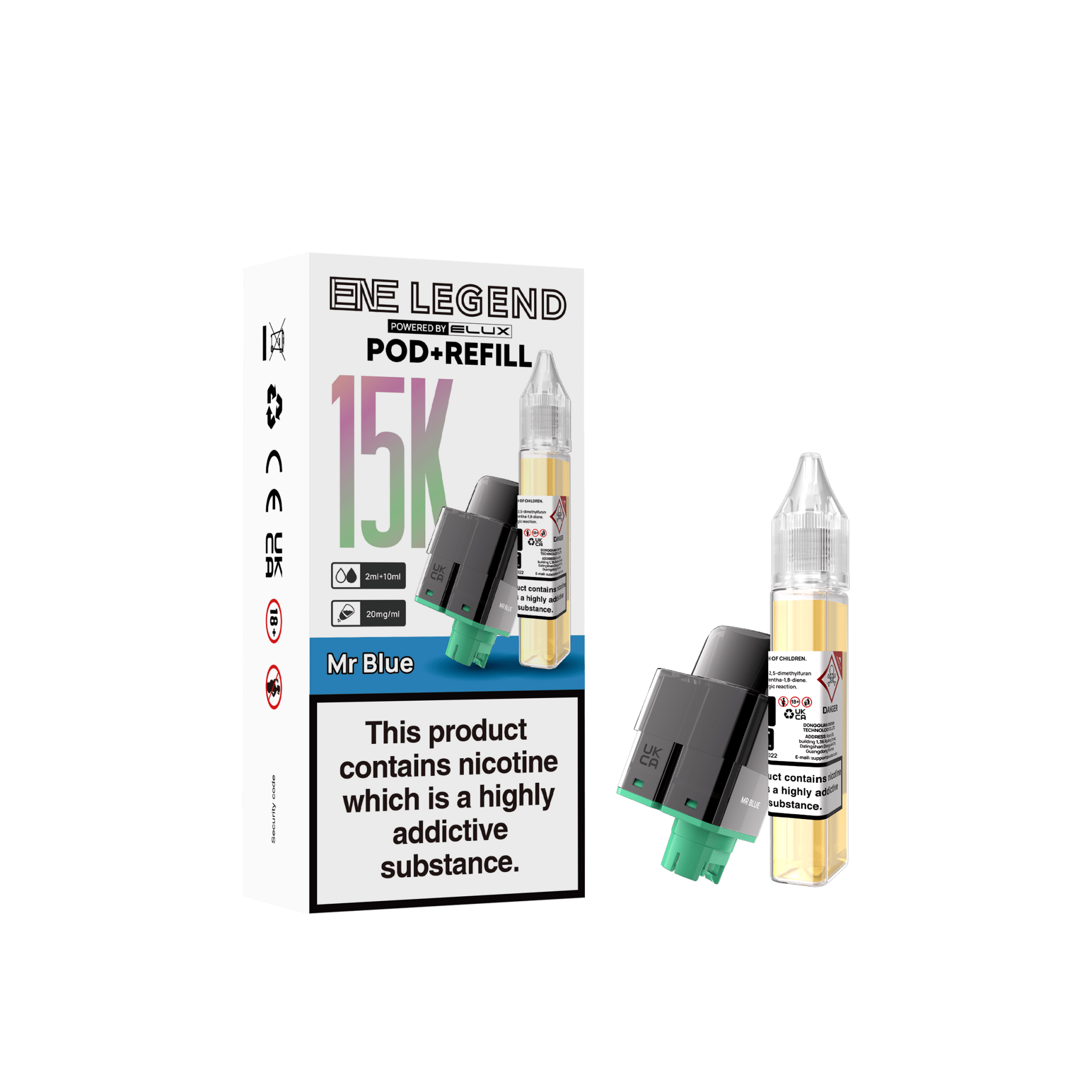 buy Elux ENE Legend 15k Replacement Pods Pack of 5 at Wolfvapes.co.uk