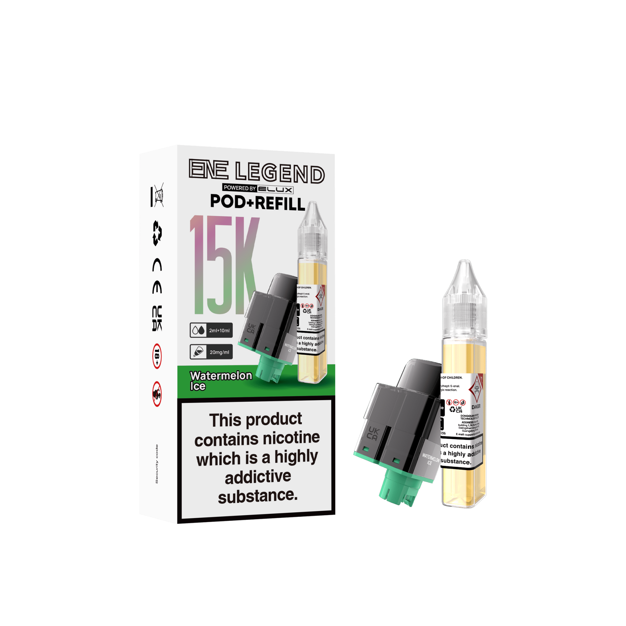 buy Elux ENE Legend 15k Replacement Pods Pack of 5 at Wolfvapes.co.uk