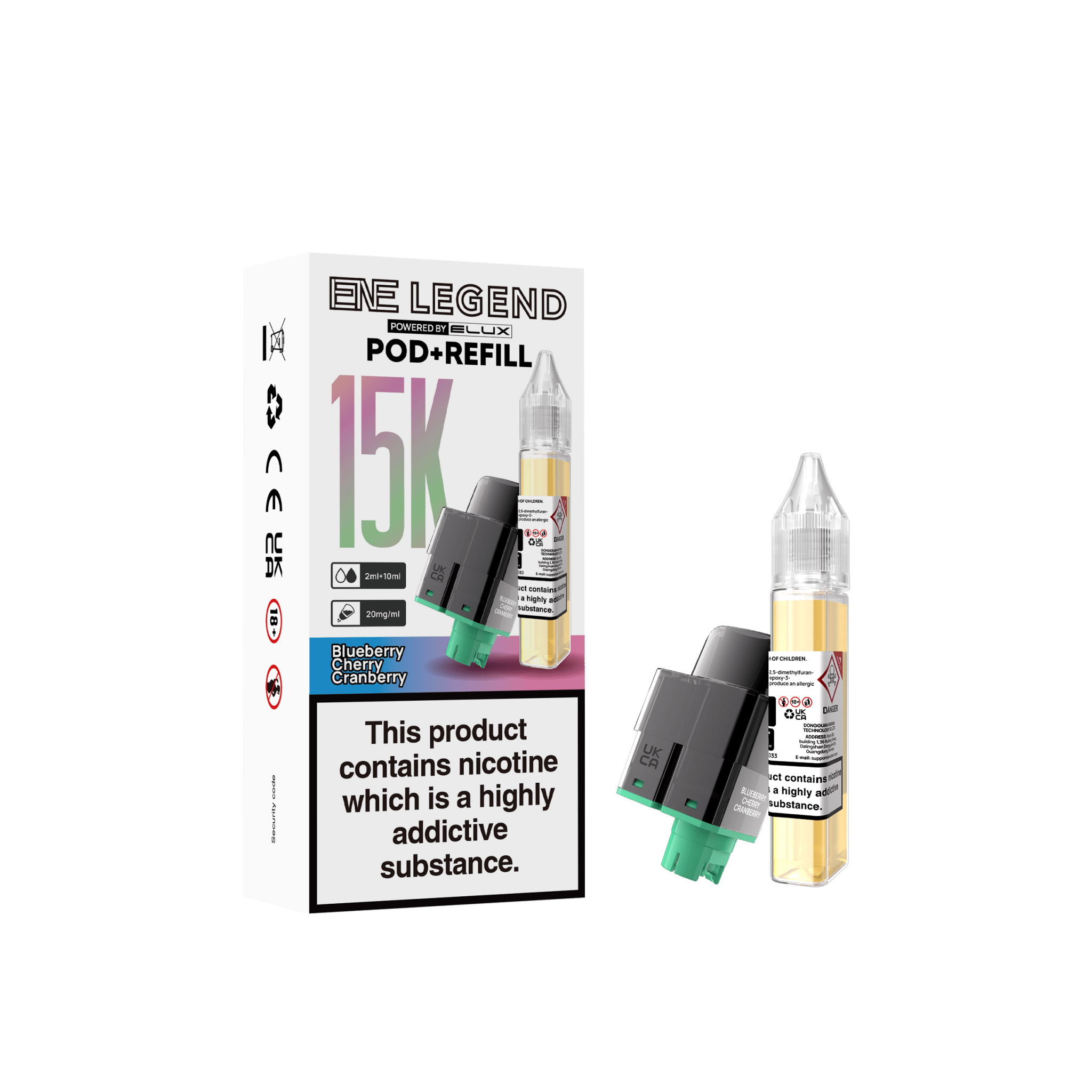 buy Elux ENE Legend 15k Replacement Pods Pack of 5 at Wolfvapes.co.uk