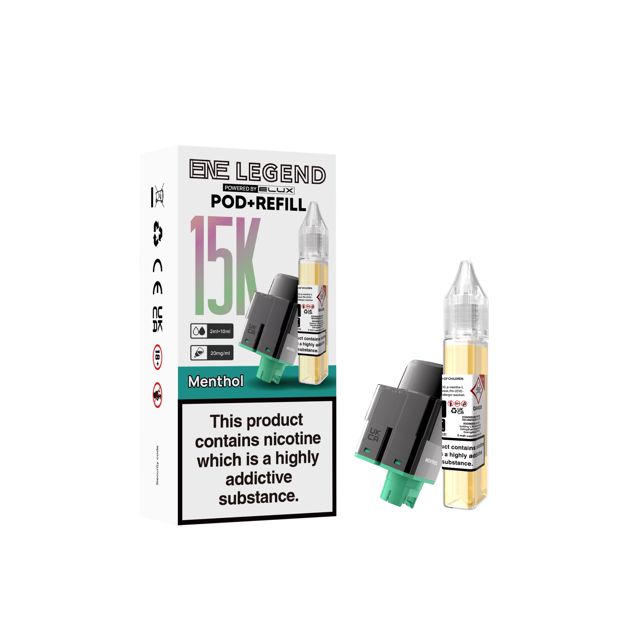 buy Elux ENE Legend 15k Replacement Pods Pack of 5 at Wolfvapes.co.uk