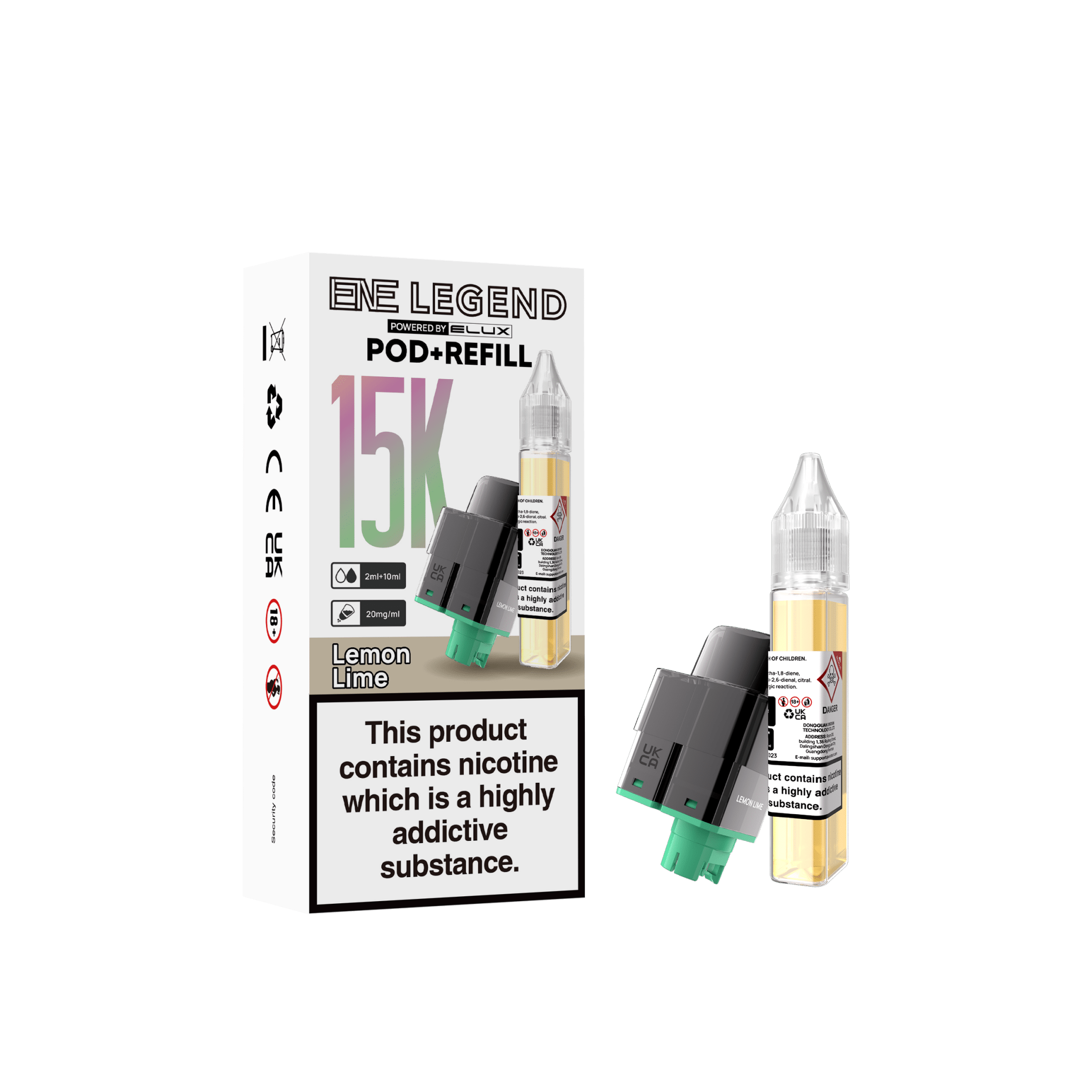 buy Elux ENE Legend 15k Replacement Pods Pack of 5 at Wolfvapes.co.uk