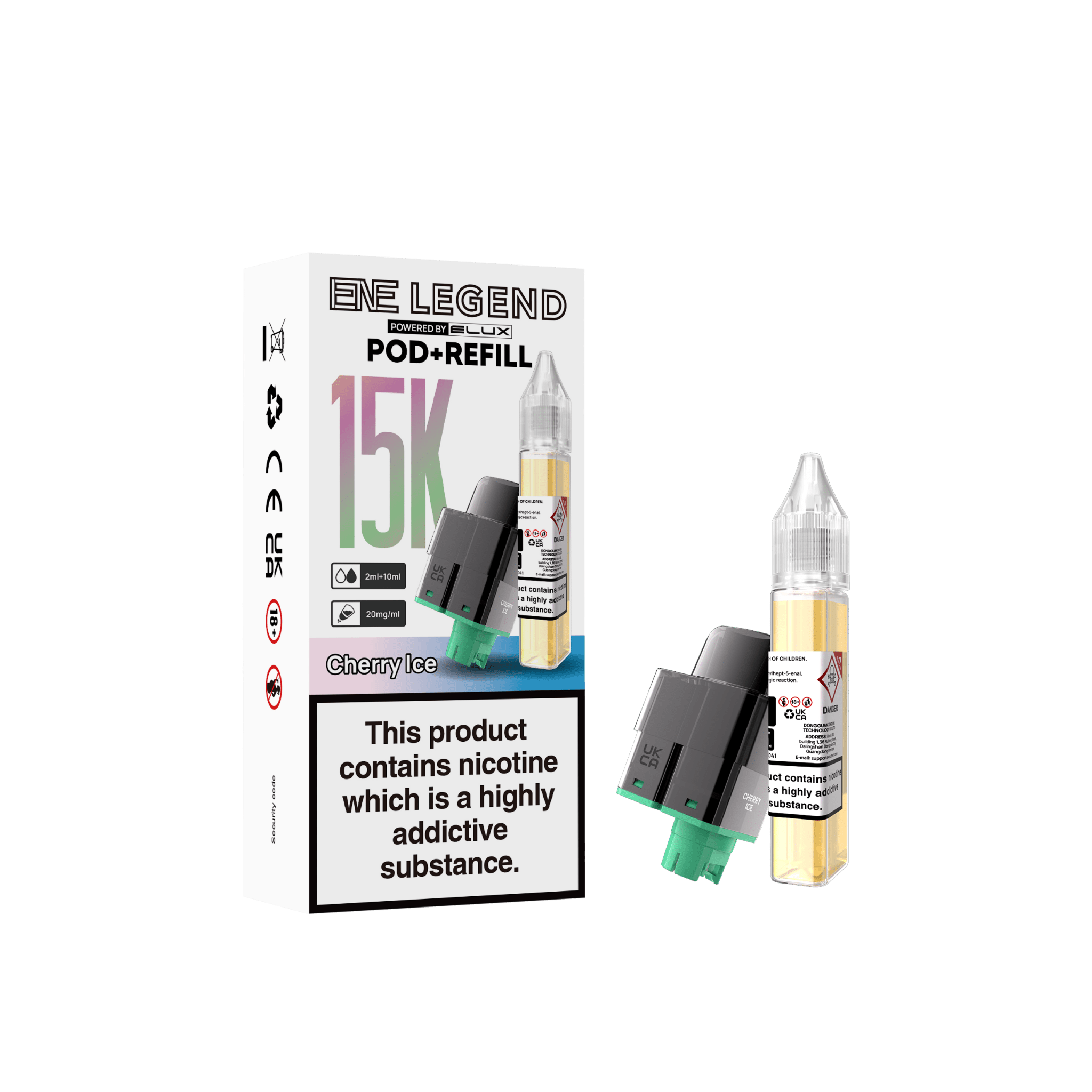 buy Elux ENE Legend 15k Replacement Pods Pack of 5 at Wolfvapes.co.uk