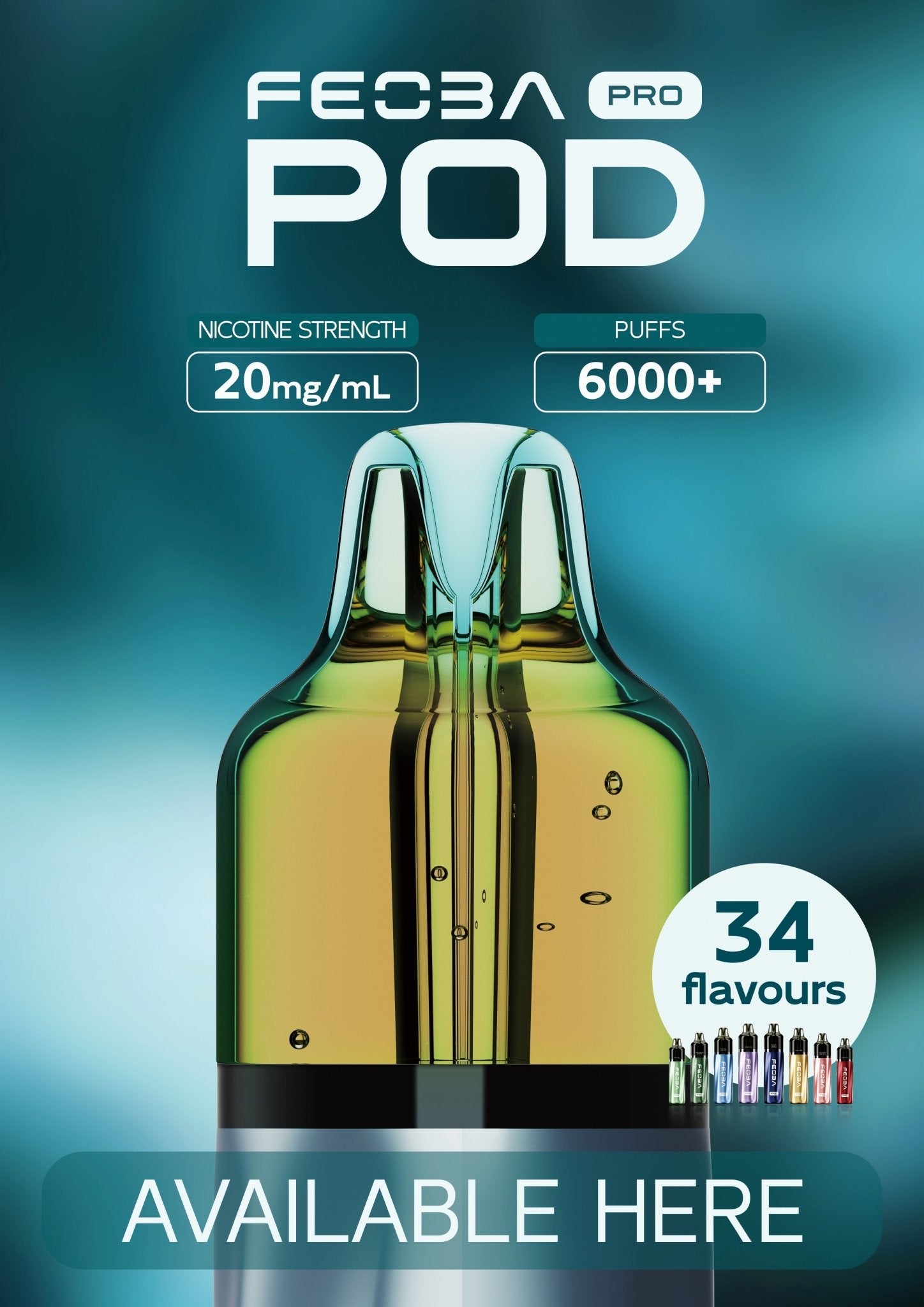 buy Feoba Pro 6000 Replacement Pods Box of 5 at Wolfvapes.co.uk