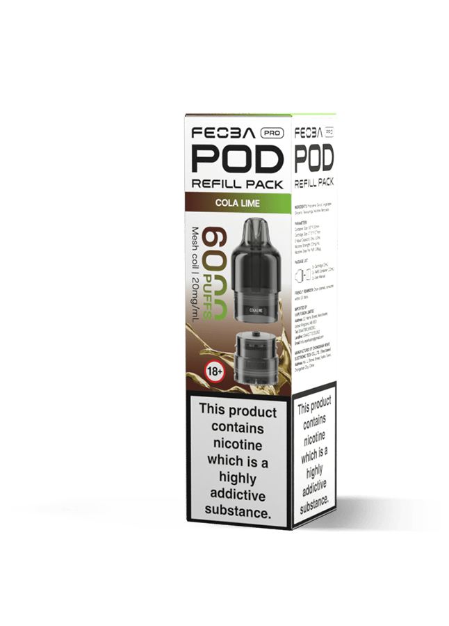 buy Feoba Pro 6000 Replacement Pods Box of 5 at Wolfvapes.co.uk
