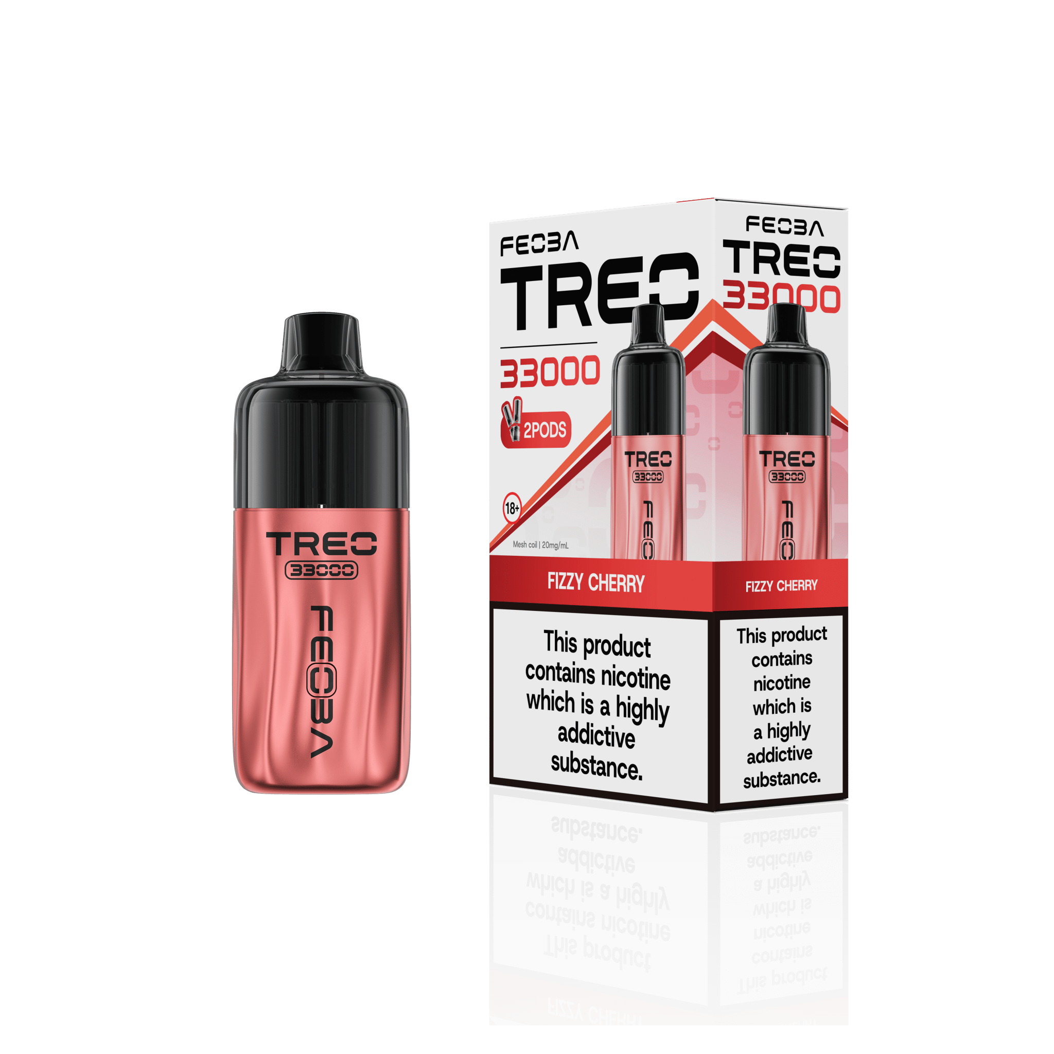 buy Feoba Treo 33k Prefilled Pod Vape Kit Box of 6 at Wolfvapes.co.uk