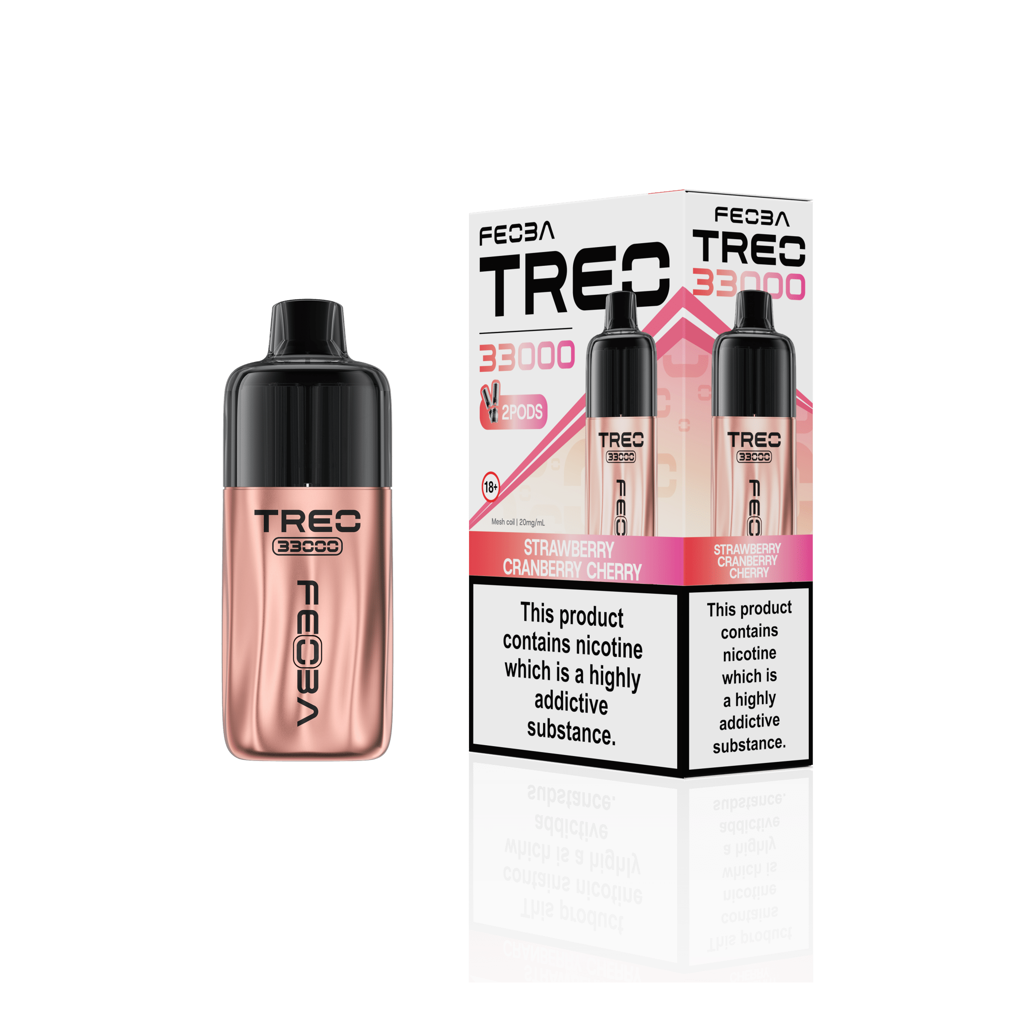 buy Feoba Treo 33k Prefilled Pod Vape Kit Box of 6 at Wolfvapes.co.uk
