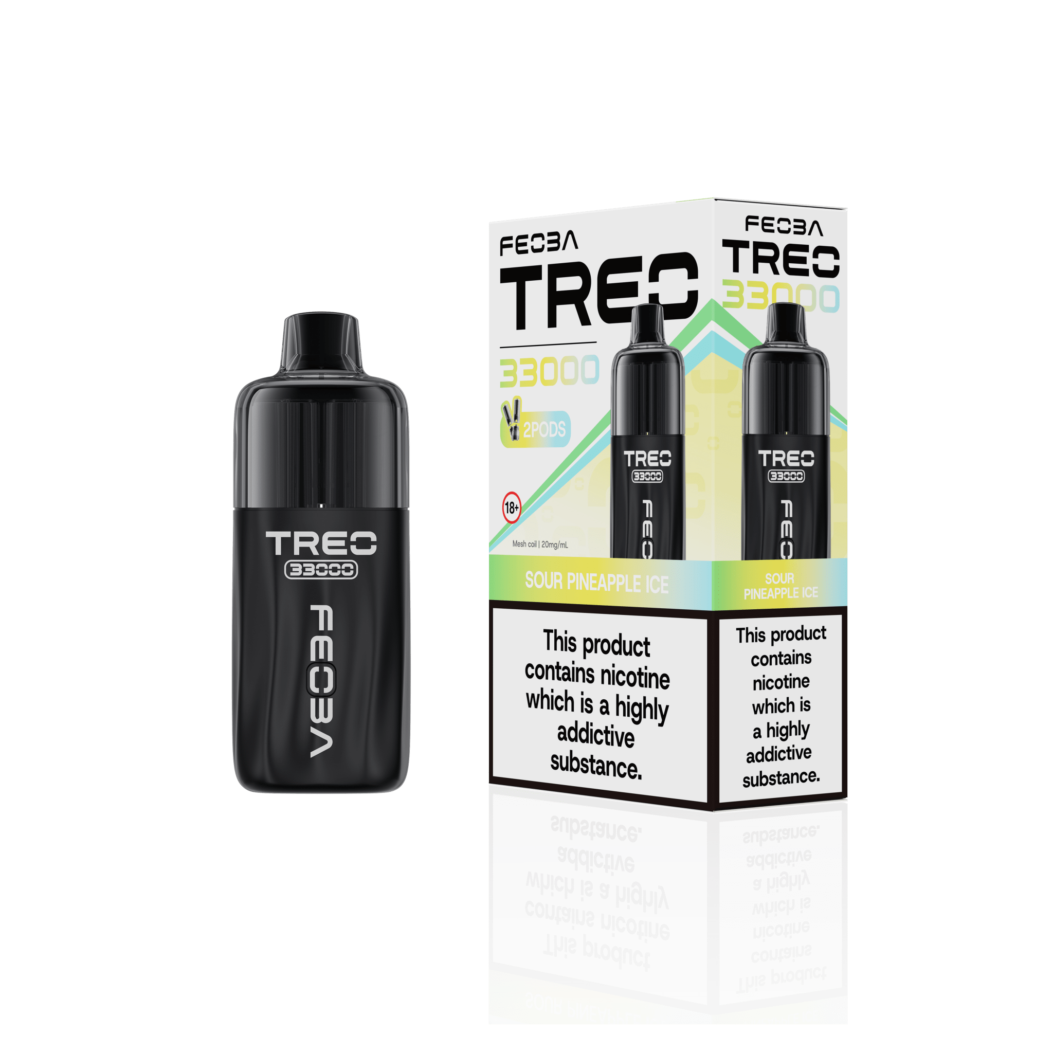 buy Feoba Treo 33k Prefilled Pod Vape Kit Box of 6 at Wolfvapes.co.uk