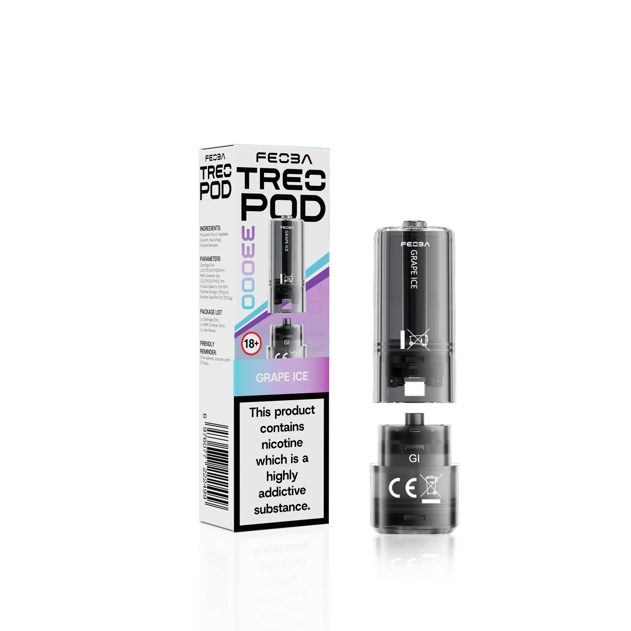 buy Feoba Treo 33k Replacement Pods Box of 5 at Wolfvapes.co.uk