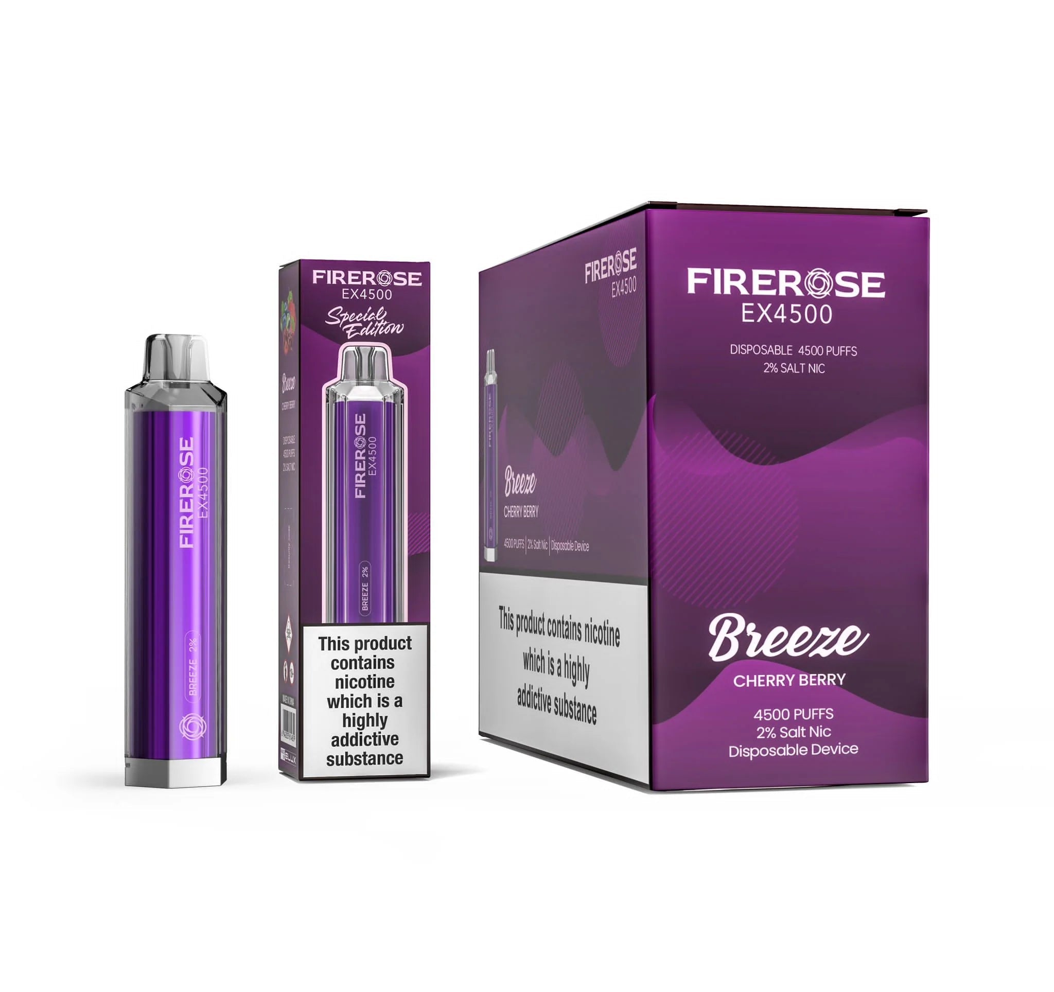 buy Firerose EX4500 Prefilled Vape Kit at Wolfvapes.co.uk
