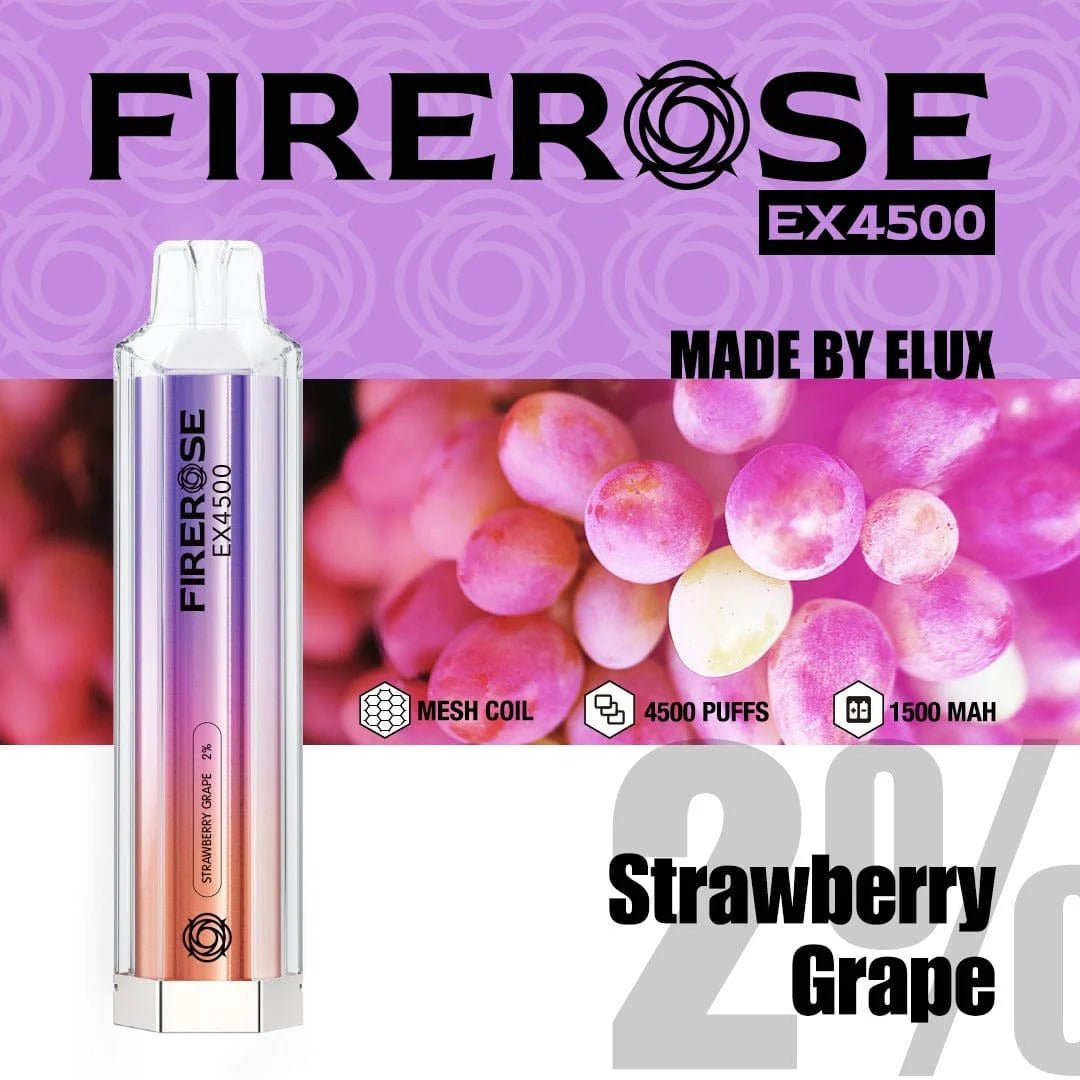 buy Firerose EX4500 Prefilled Vape Kit - Box of 10 at Wolfvapes.co.uk