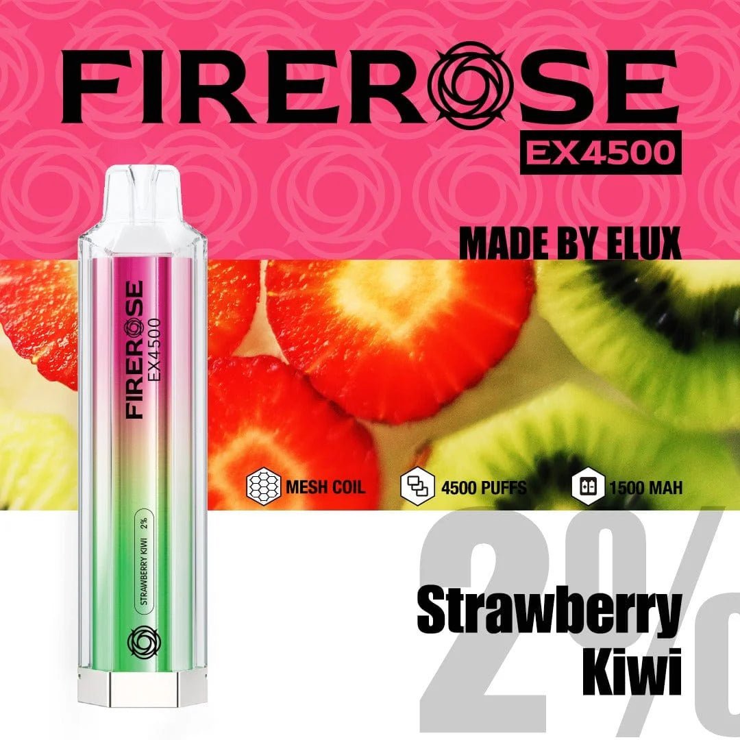 buy Firerose EX4500 Prefilled Vape Kit - Box of 10 at Wolfvapes.co.uk