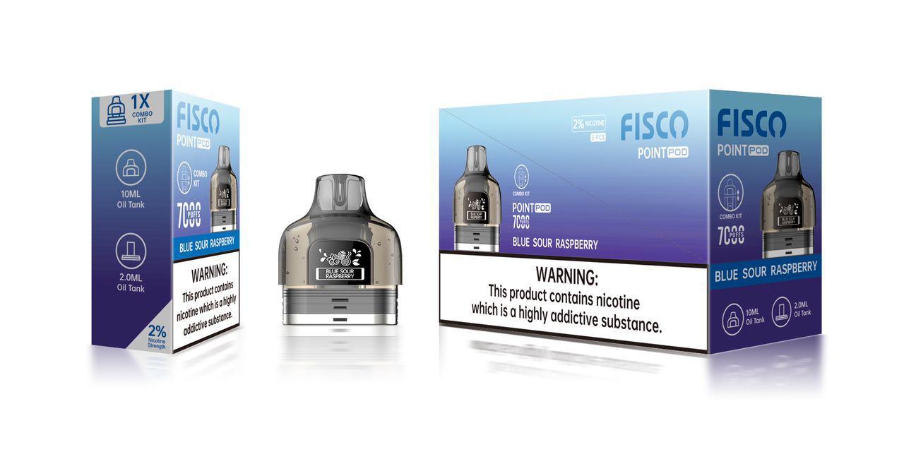 buy Fisco Point Pro 7000 Replacement Pods Pack of 5 at Wolfvapes.co.uk