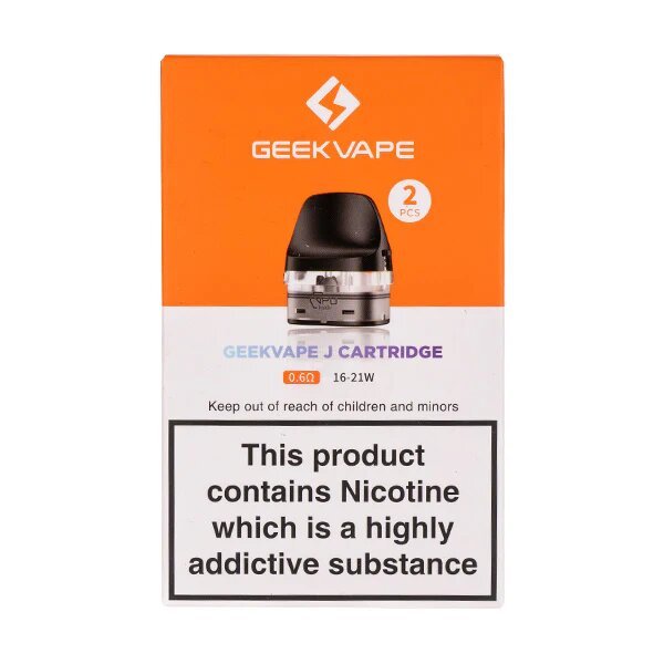 buy Geekvape J Replacement Pod Cartridges Pack of 2 at Wolfvapes.co.uk