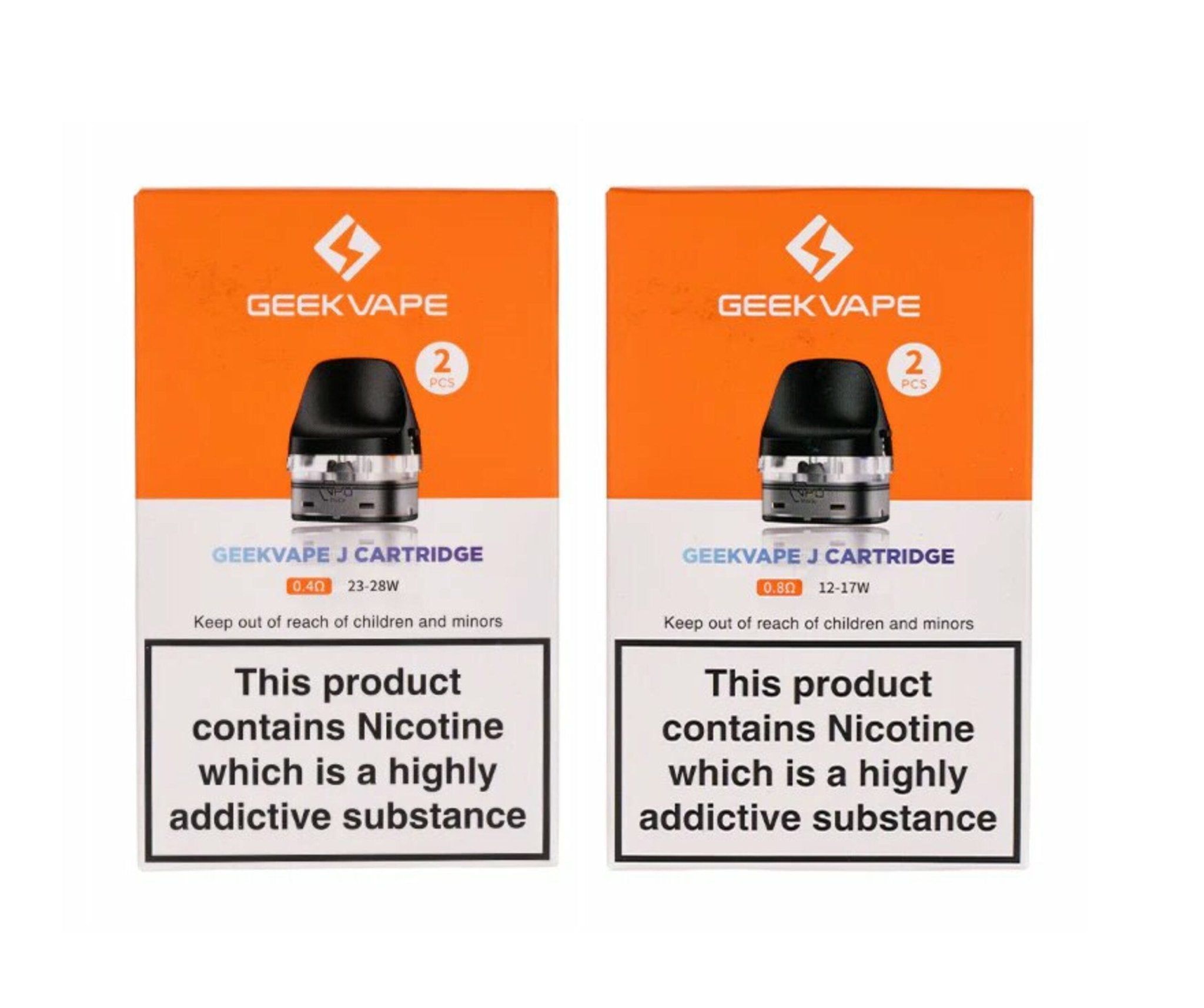 buy Geekvape J Replacement Pod Cartridges Pack of 2 at Wolfvapes.co.uk