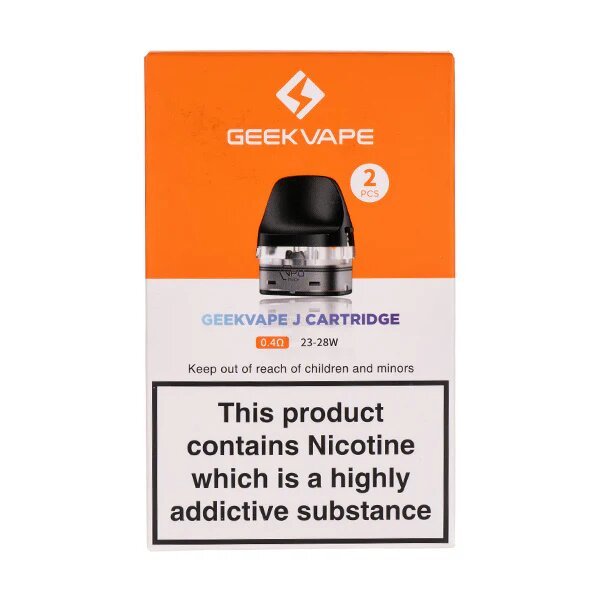 buy Geekvape J Replacement Pod Cartridges Pack of 2 at Wolfvapes.co.uk